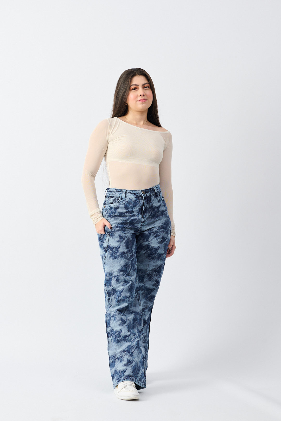 Ref 112- Jean Marble Blue