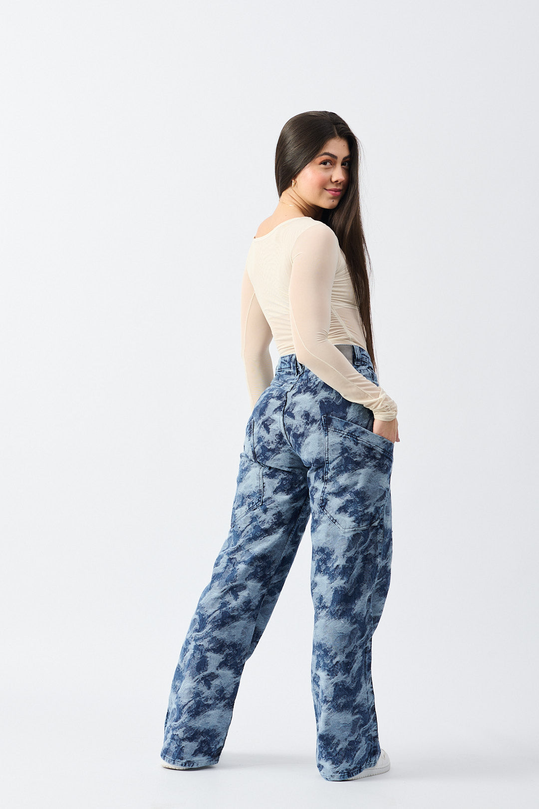 Ref 112- Jean Marble Blue