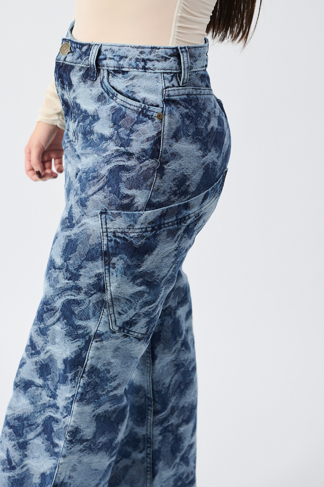 Ref 112- Jean Marble Blue
