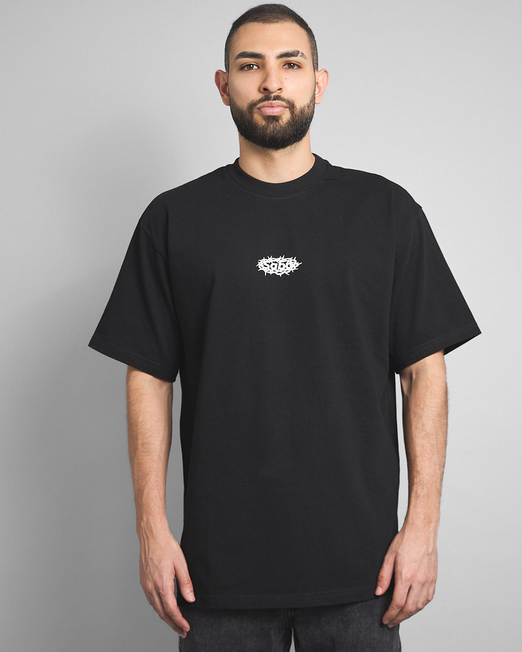 Camiseta Mercy Negra Cruz